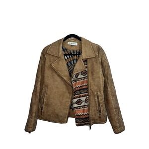 Montana Clothing Co.  Leather Brown Jacket Sz S